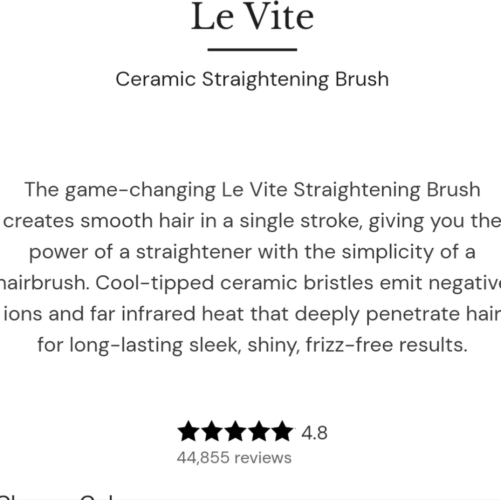 Nib Lange Le Vite Ceramic Straightening Brush